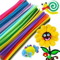 Color torsion torsion bar 100 Hair Root Strips Children Handmade DIY Materials Kindergarten Meru Making Puzzle Toys