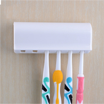 Japan km creative bathroom toilet simple toothbrush holder Hanger 3M adhesive dustproof toothbrush holder