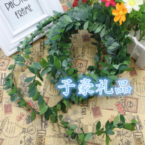 Flower ring accessories Green leaf iron wire plastic system simulation green leaf 100 hitch green leaf moldable simulation green leaf