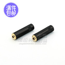 Gold-plated 3 5mm small three-core female socket direct wire-type earphone 3 5 three-section female socket
