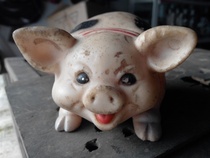 After liberation old toy leather made of old pig old objects childhood memory nostalgia collection old fidelity