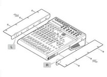 Yamaha Yamaha RK-MG12 Mixer Cabinet Assembly Mixer Side Rack for MG12XU