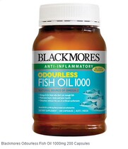 (Australia Direct Mail) Blackmores Deep Sea Fish Oil Capsules No fishy Oil 200 capsules 1000mg