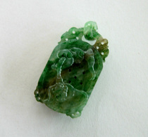 Nanyang Dushan Yufu in front of the pendant excellent sky blue material peace wishful pendant Nanyang Jade long life Lock