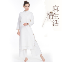 Yoga suit cotton and linen suit Womens meditation new linen yoga suit Spring and Autumn 6028 2089 gown set