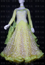 Group dance flying national standard performance dress competition dance dress modern dance dress Waltz luxury dress