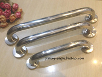  Auspicious stainless steel door handle Surface-mounted handle Wooden door fireproof door handle Round tube front screw armrest