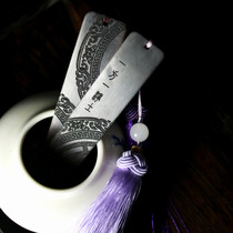 Bookmark set box Chinese style ebony purple sandalwood bookmark pair custom lettering business Mothers Day gift