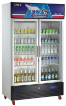 Jinling G 868L2 double door glass display cabinet commercial direct cooling single temperature vertical fresh freezer Special