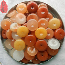 Ping An buckle jade pendant natural Xinjiang gold silk jade pendant jade pendant jade pendant male and female jade necklace jade necklace jade pendant