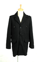 Mens woolen coat coat long M code Nordic big brand foreign trade export original single tail export sample 60% hair