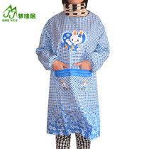 Korean fashion kitchen Home clothing cotton plaid apron garden apron gown kitchen apron waterproof and anti-fouling