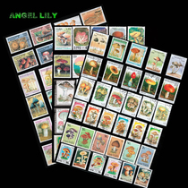 50 different mushrooms of foreign large and medium-sized stamp thematic stamps Full of 100 packs express delivery