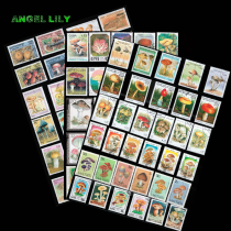50 foreign large and medium-sized stamps of different mushrooms