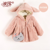 Winter new girl baby wool jacket for baby boy with cap wool jacket baby girl baby jacket