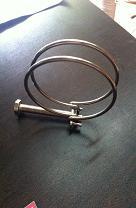 12-16 stainless steel wire clamp rubber pipe special throat hoop fastening force strong hoop