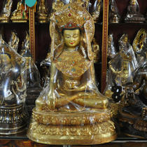 Tibetan Buddhism Nepal full gilded Buddha Sakyamuni deng shen Buddha consciousness Buddha full gilded