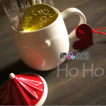 Starbucks Japan 2014 Christmas HoHo Hat Candy Belt Buckle Mug (Out of print)