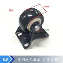 Factory direct gold diamond wheel 2 inch black directional caster small wheel double bearing fixed wheel