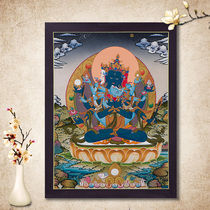 Hand painted Donka Nepal Mineral pigments Tibet Donka painting Tibetan Painted Dense diamond Buddha