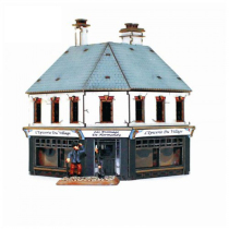 Little Wheat Record Wood Scene 15mm 1:100 fow ps take the battle of World War II grocery store