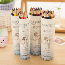 Secret Garden Love Story Barrel Colored Pencil Drawing Picture Graffiti Garden Fill Pen Painted Pen Color lead