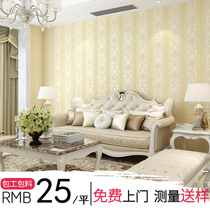 Shenzhen Jane European 3D embossed non-woven wallpaper TV background wall wallpaper master door sticker