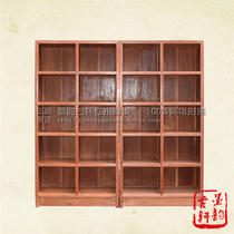 Mahogany furniture Myanmar rosewood new Chinese bookshelf bookcase solid wood study floor rack file rack
