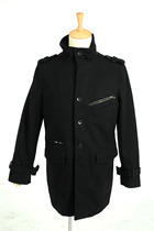 Mens woolen coat coat L code European fashion big brand foreign trade export original single export ship sample 70% wool
