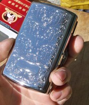 Twin gun pure copper plated chromium carved rich flowers Tanggrass patterns 12 vintage cigarette boxes