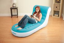 Send electric pump INTEX luxurious flocking single backrest inflatable sofa Leisure sloth sofa reclining chair