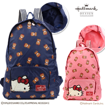 Japanese SanrioHello Kitty Bear Folding Backpack Casual Backbag Satchel Bag
