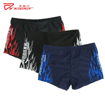 Mens boxer swimsuit Swimming trunks Fashion low waist hot spring beach pants Plus size shorts