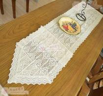 Original new products American country pure cotton lace Crochet tablecloth Table flag Bedside table towel European home fabric Qingman