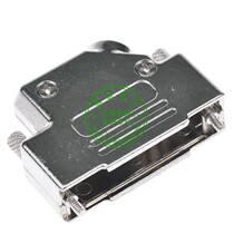 High quality D-SUB housing DB iron shell 45 degrees outgoing line 25PIN 3 row 44 core DSUB iron shell