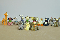 zakka looking up at the sky small animal ornaments resin crafts decoration small ornaments creative home ornaments