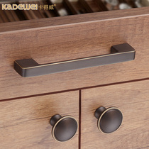 Cadeway pure copper handle cabinet door New Chinese cabinet brass all copper handle American antique wardrobe drawer cabinet