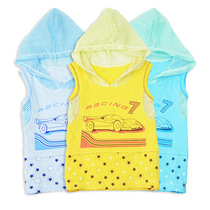 (Clearance spike) 2021 summer new cotton cartoon cotton childrens hooded vest coat boys childrens clothing