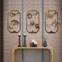 Living room dining room wall decoration pendant New Chinese background wall decoration Creative wall wall hanging Chinese style wall decoration