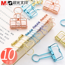 Morning light metal simple hollow long tail clip color hipster cute gold long tail clip clip clip student clip