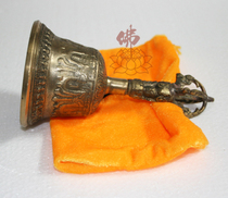 Buddhist Supplies Buddhist Wares Nepal Buddha Suzuki Bronze Bell Imitation Ancient Buddha Bell l Hand rocking bell Diamond Suzuki Five cobalt Suzuki