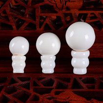 Natural Hainan white shell round three-way Buddha head diamond star Moon Bodhi Buddha beads diy bracelet accessories accessories