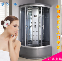 Arc fan-shaped toilet overall shower room with bathtub safety tempered glass door partition sliding door special bathroom room