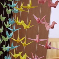 Restaurant window display decorations wedding supplies props 10cm origami handmade diy Paper Crane finished