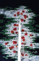 Guizhou Miao Batik Batik long tablecloth Batik wall mural Japanese curtain 92*152cm