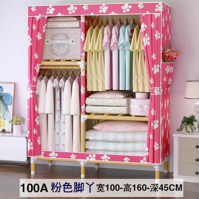 Wardrobe wardrobe hanger knot hanging wardrobe single small wardrobe baby fabric source Nordic wood plastic cloth wardrobe