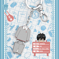 Jinan Foreign Language School Metal Winter Clothing (2) School Uniform Key Button Keyring Keychain Support Customisation