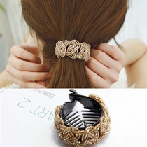 Korean hair accessories Korean version of Korean beaded hairclip ponytail clip ponytail buckle banana clip vertical clip