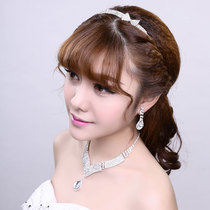 Clearance] Bride wedding wedding dress accessories 18-year-old crown headdress Korean accessories hair accessories hair comb 015