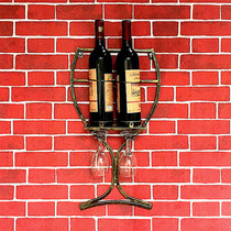 European wall-mounted creative fashion modern wine bottle rack Wine Wine Wine Rack Wall home restaurant wine cup holder